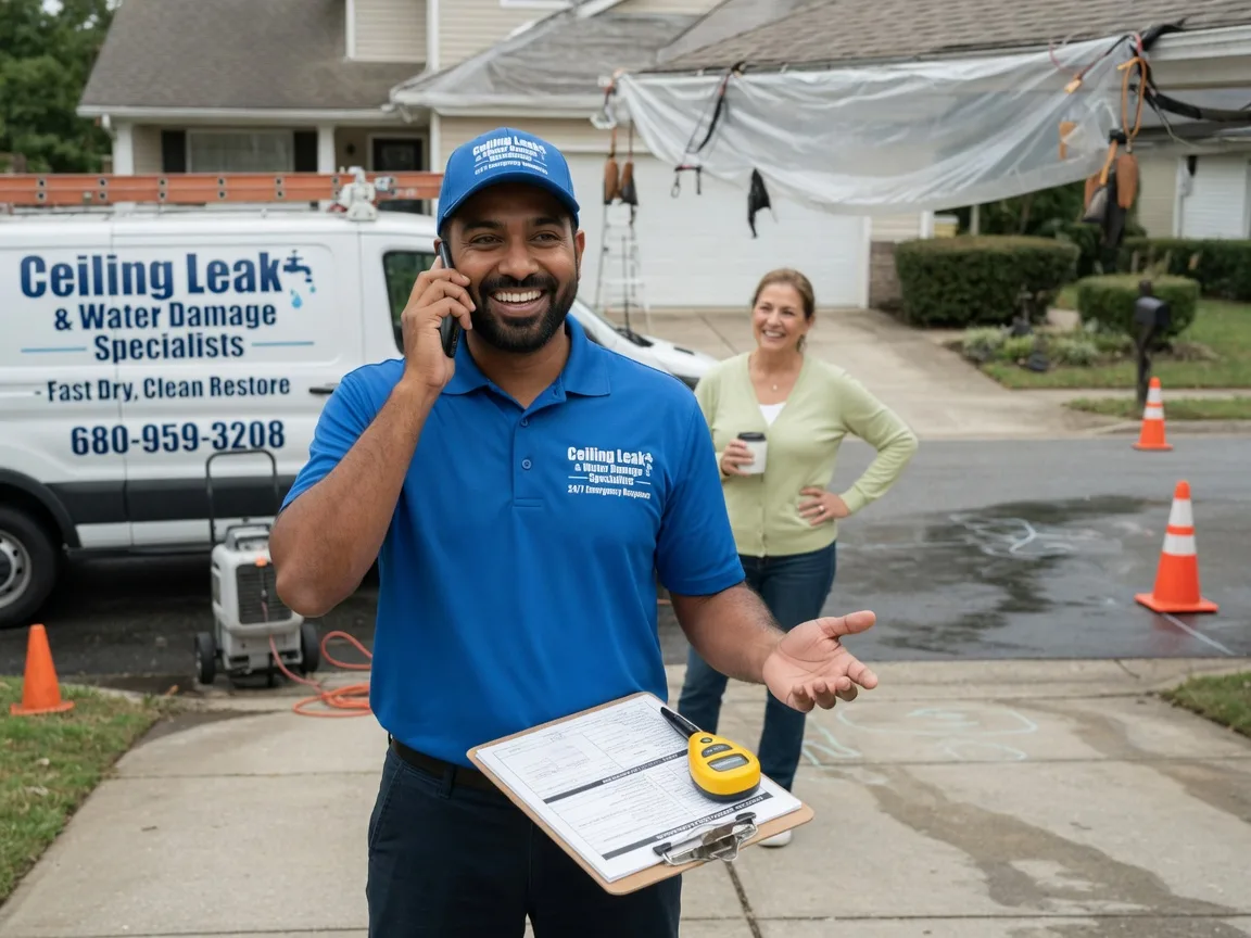 Ceiling Leak Cleanup Osage City, KS FAQs